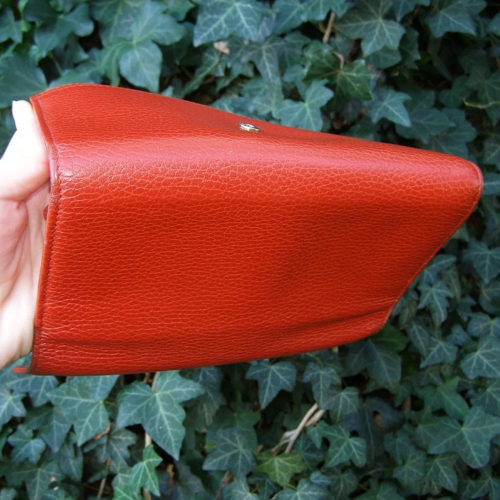 EUC Gucci Long Red Leather Wallet - Picture 10 of 13